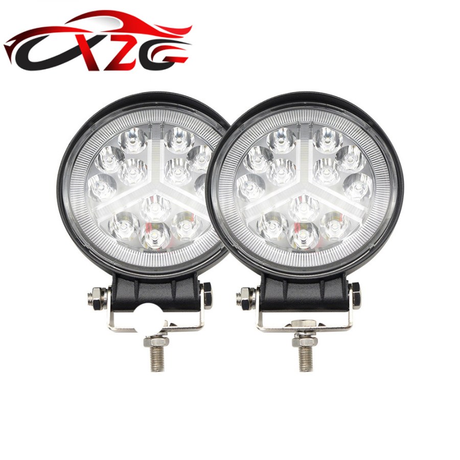Fara LED rabochego sveta kruglaya 36W, 12 diodov, IP68