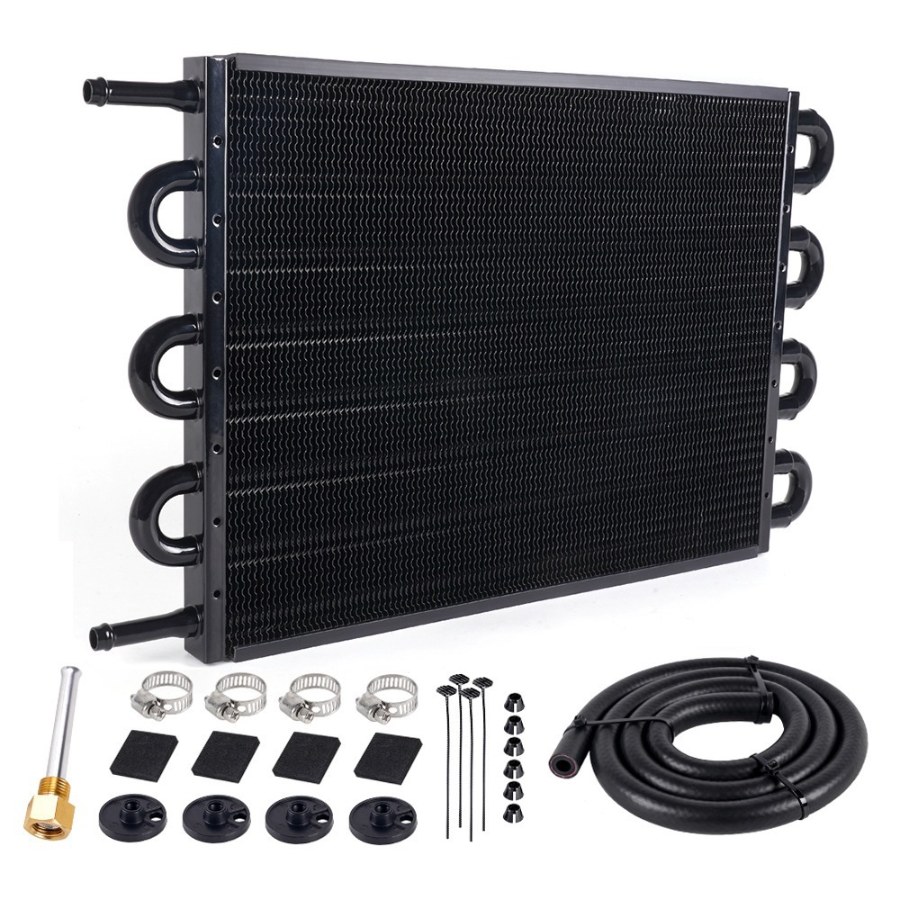 Radiator (kondensator) konditsionera / masloradiator 8-ryadnyy, black, universalnyy (YOMI)