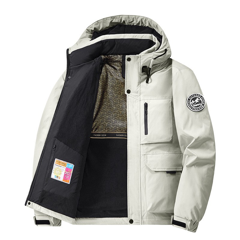 Зимняя утеплённая куртка 99668 на флисе, размеры M–6XL