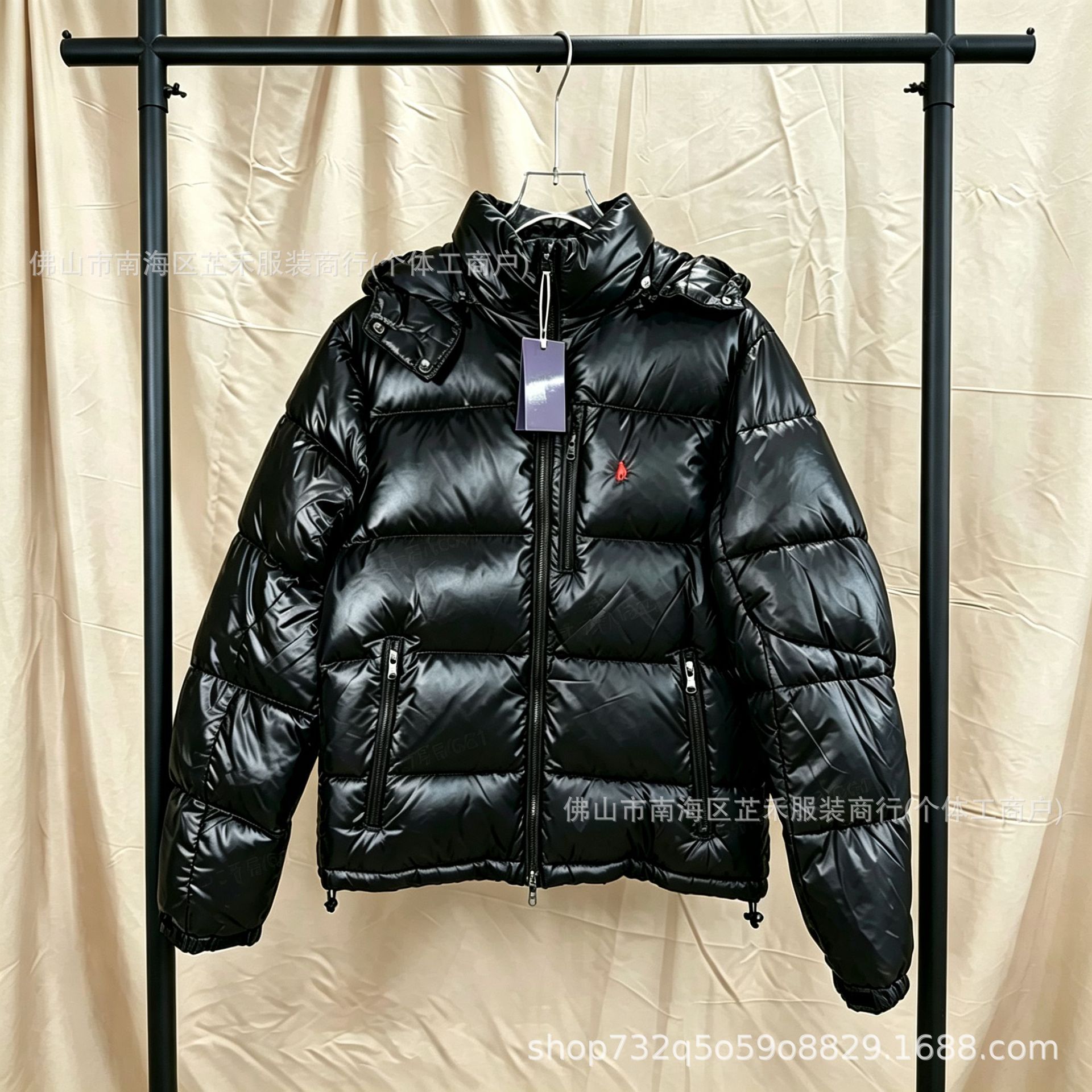 Мужская зимняя куртка R54 со съёмным капюшоном, размеры XS–XXL