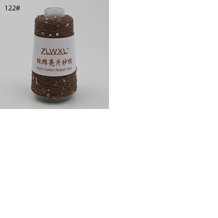 Cotton yarn with 3 mm sequins, 50–1000 g