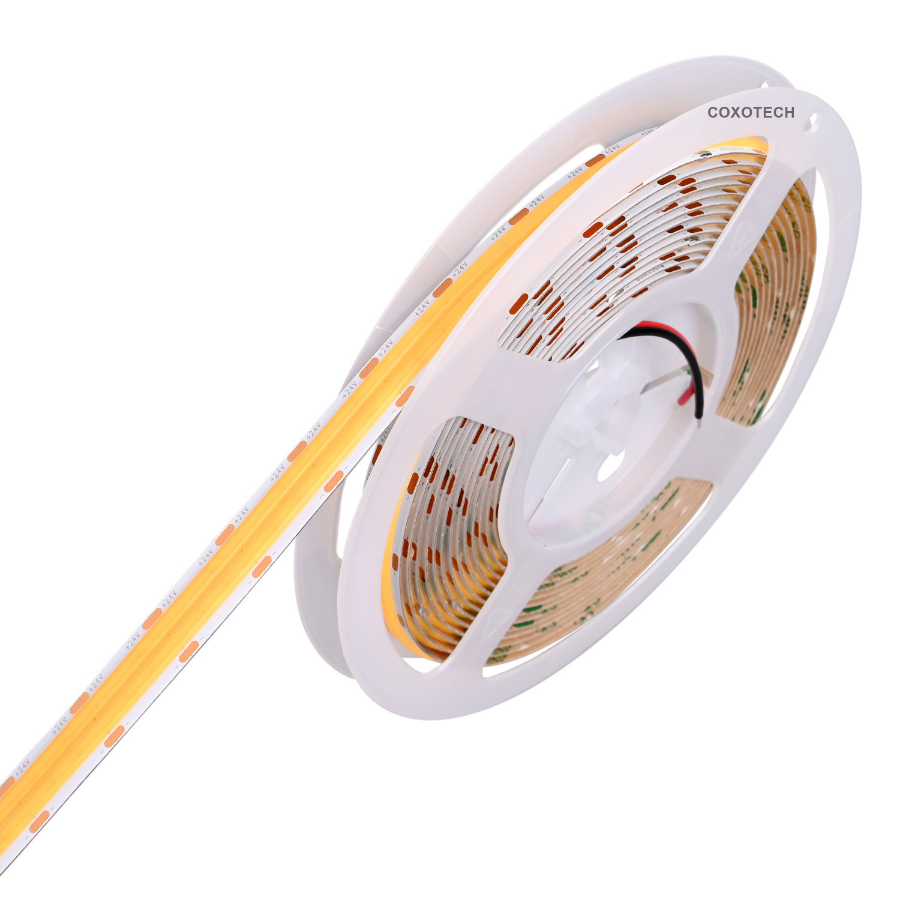 Светодиодная лента COXO A5000-D600 COB, 24 В, 24 Вт/м, 4000 K, 12 мм