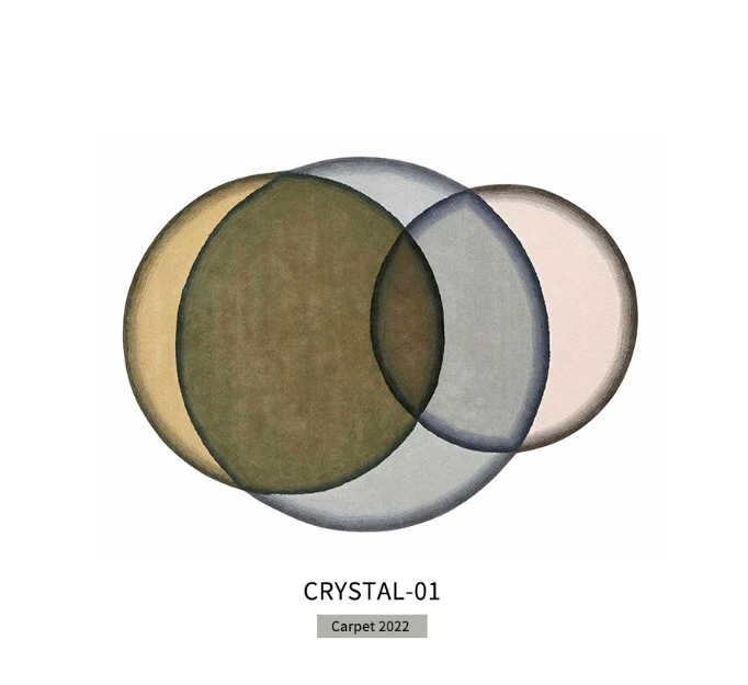 Дизайнерский ковёр Crystal неправильной формы, акрил / новозеландская шерсть