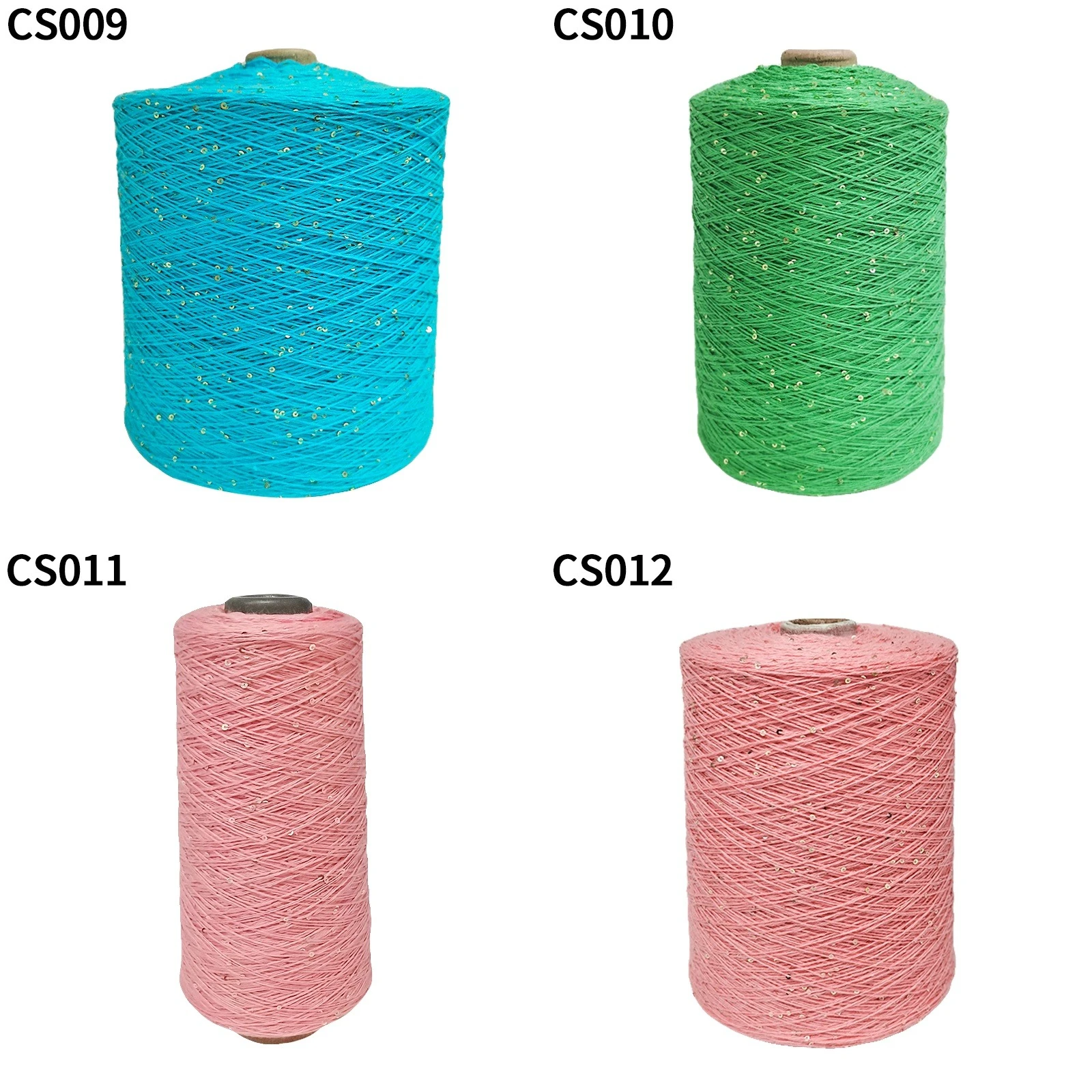 Yarn with 2 mm sequins, 80 colours