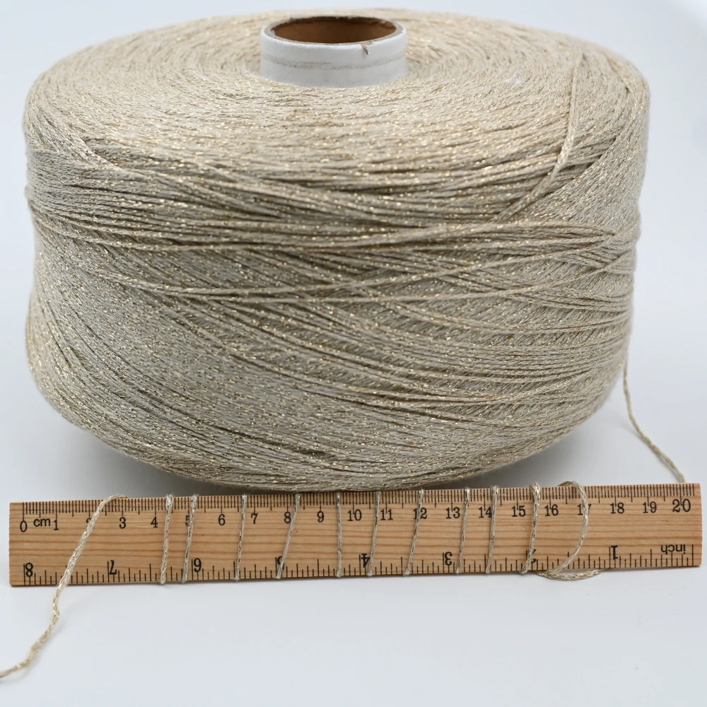 Metallic ribbon yarn, 4.2 Nm, 100 g / 420 m