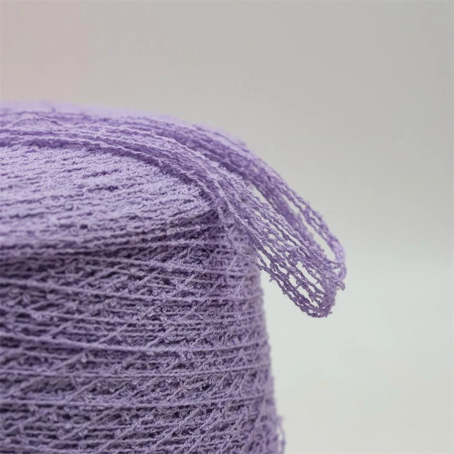 Boucle yarn, 7.5 Nm, 90% cotton / 10% nylon, 100 g / 750 m