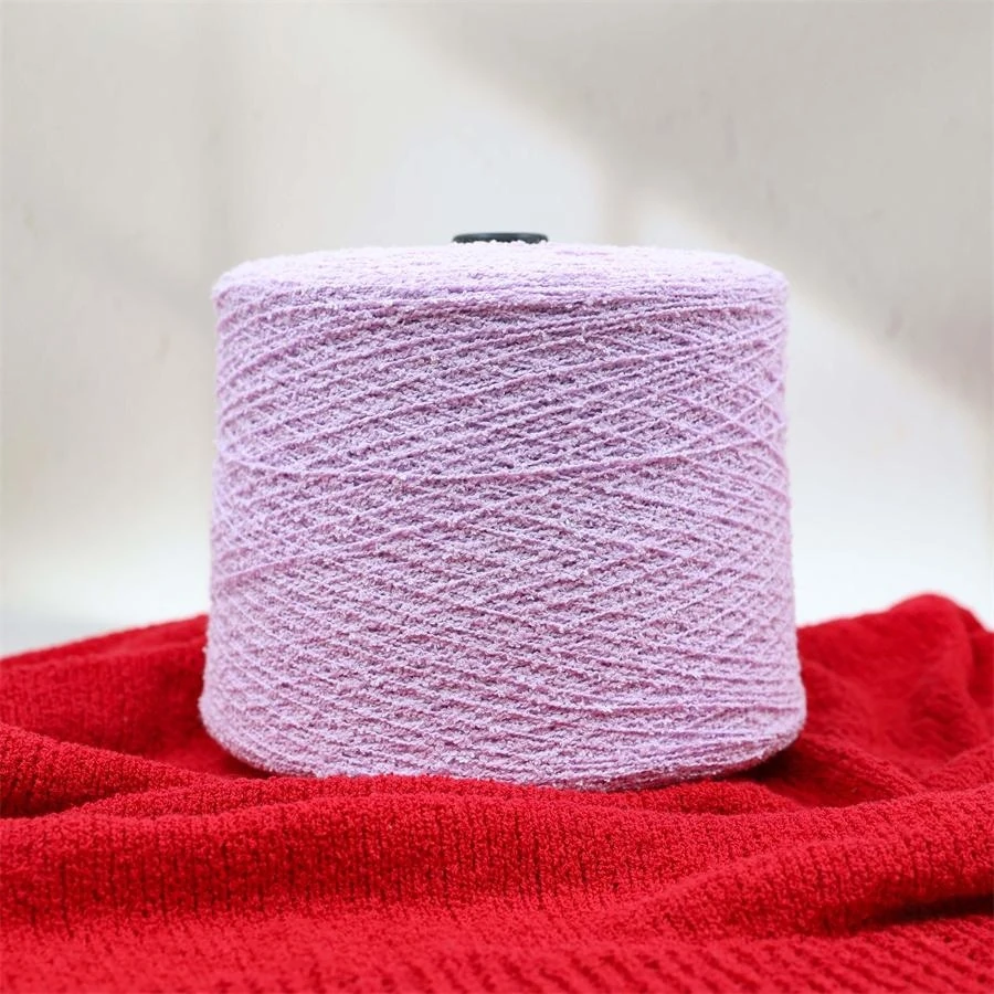 Boucle yarn, 7.5 Nm, 90% cotton / 10% nylon, 100 g / 750 m