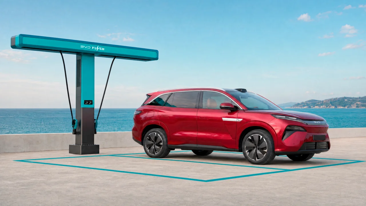 BYD ATTO 8 — семь мест и зарядка с 10 до 97% за 9 минут